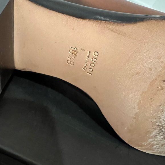 Gucci calf high brown leather boots. Pre-owned from non smoking home. - Picture 6 of 7